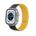 Apple Watch Ultra Magnetisches Silikonarmband (Schwarz/Gelb)
