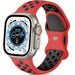 Apple Watch Ultra Armband Sport (Rot/Schwarz)