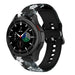 Grey Flower Samsung Galaxy Watch 4 Classic 46mm Armband