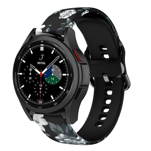 Print Silicone Strap, on a watch, 3/4 front view