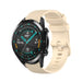Huawei Watch GT 2 Luxus Silikonarmband (Beige)