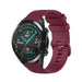 Huawei Watch GT 2 Luxus Silikonarmband (Dunkelrot)
