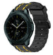 Samsung Galaxy Watch 42mm Schnalle Sport Amrband (Schwarz/Gelb)