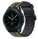 Samsung Galaxy Watch 42mm Schnalle Sport Amrband (Schwarz/Gelb)