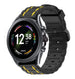 Fossil Gen 6 44mm Silicone Strap Tough (Black/Yellow)