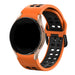 Samsung Galaxy Watch 6 - 44mm quadratisches Sportarmband (Orange/Schwarz)
