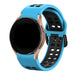 Samsung Galaxy Watch 6 Classic 47mm quadratisches Sportarmband (Hellblau/Schwarz)