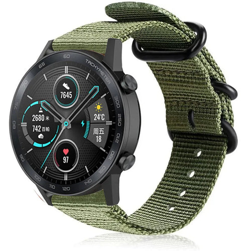 Honor Magic Watch 2 Nylonarmband mit Schnallenverschluss (Grün)
