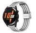 Huawei Watch GT 2 Edelstahl-Armband (Silber/Schwarz)