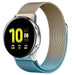 Samsung Galaxy Watch Active Milanese-Armband (Blau/Gold)