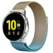 Samsung Galaxy Watch Active Milanese-Armband (Blau/Gold)