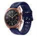 Samsung Galaxy Watch 3 41mm Silikonarmband mit Muster (Dunkelblau)
