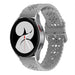 Samsung Galaxy Watch 4 44mm Silikonarmband mit Muster (Grau)