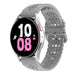 Samsung Galaxy Watch 5 44mm Silikonarmband mit Muster (Grau)