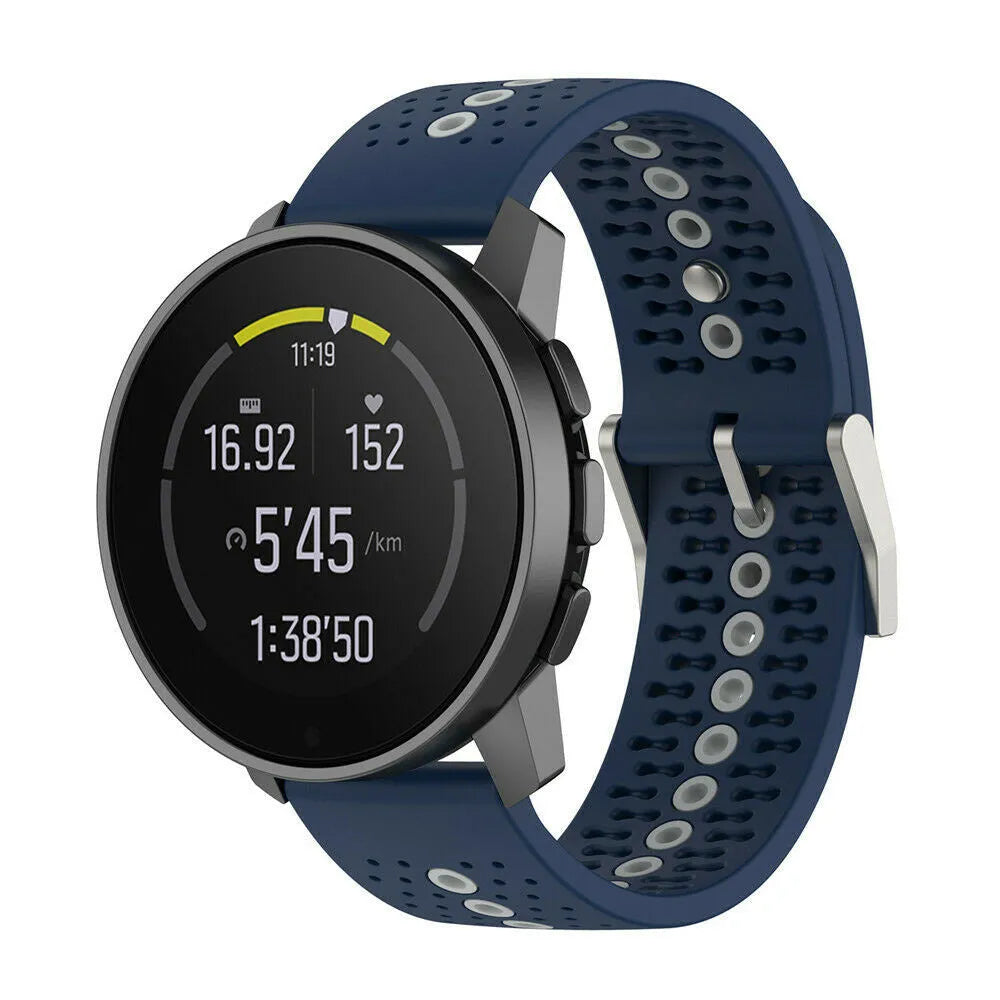 Suunto Run Silikonarmband (blau/grau)