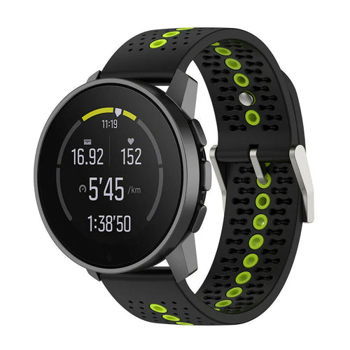 Suunto Run Silikonarmband (Schwarz/Gelb)
