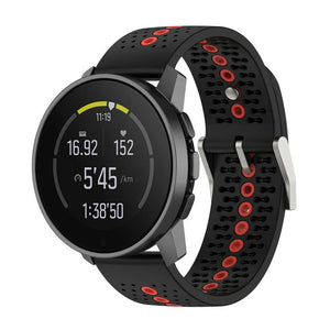 Suunto Vertical 2 Silikonarmband (Schwarz/Rot)