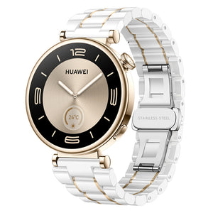 Huawei Watch GT 6 - 41mm Keramik Armband (Weiß/Gold)