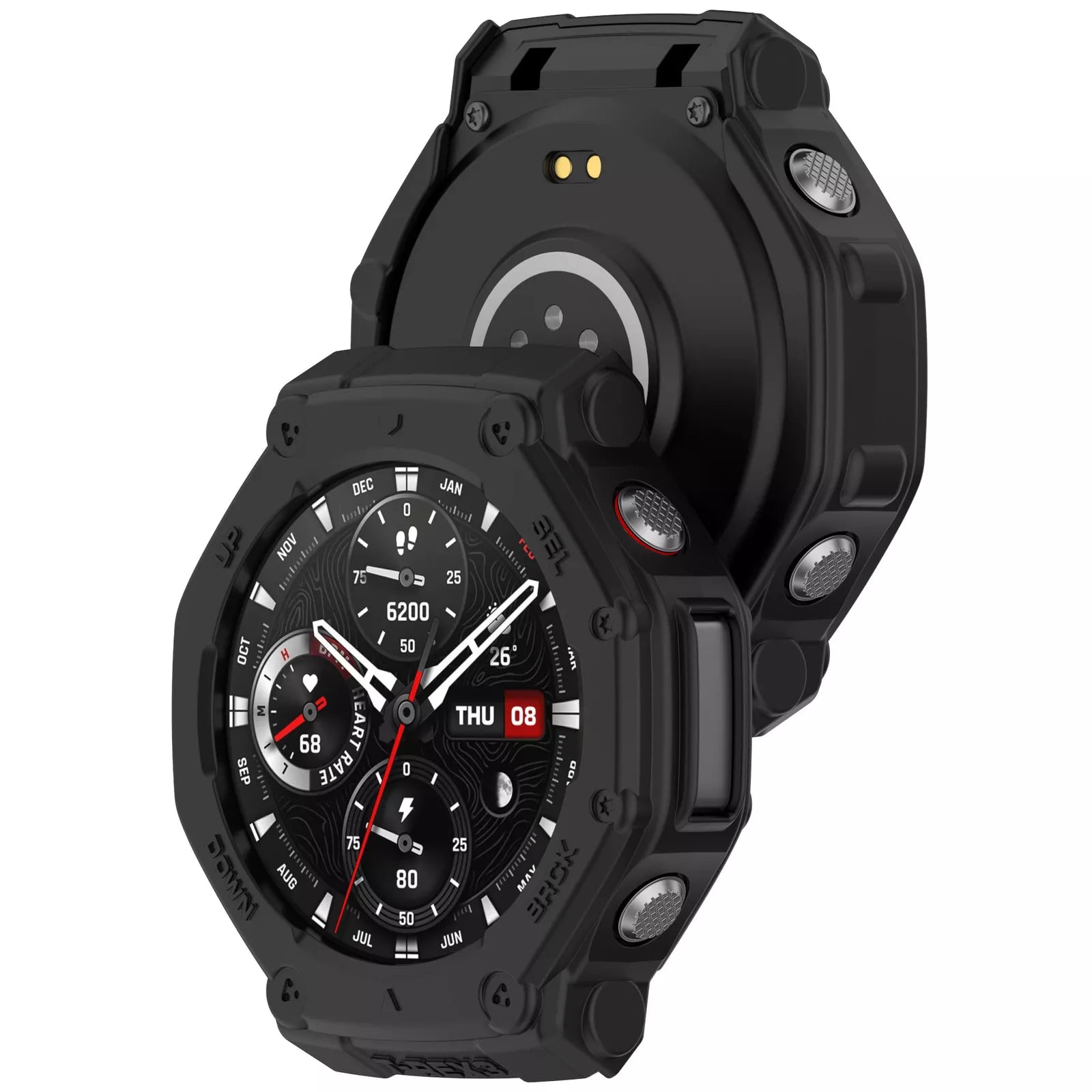 Amazfit T-Rex 3 Robuste TPU Hülle (Schwarz)