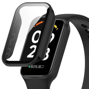 Xiaomi Smart Band 8 Active Hard Case mit Glas (Schwarz)