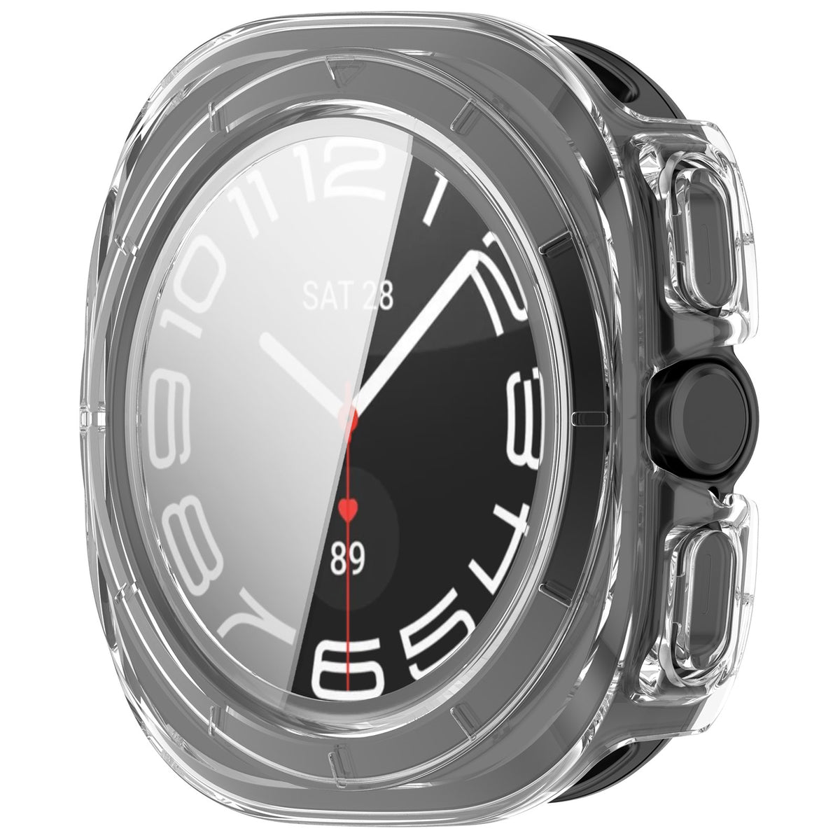Samsung Galaxy Watch Ultra 2 Hartschalenhülle mit Glas (Transparent)