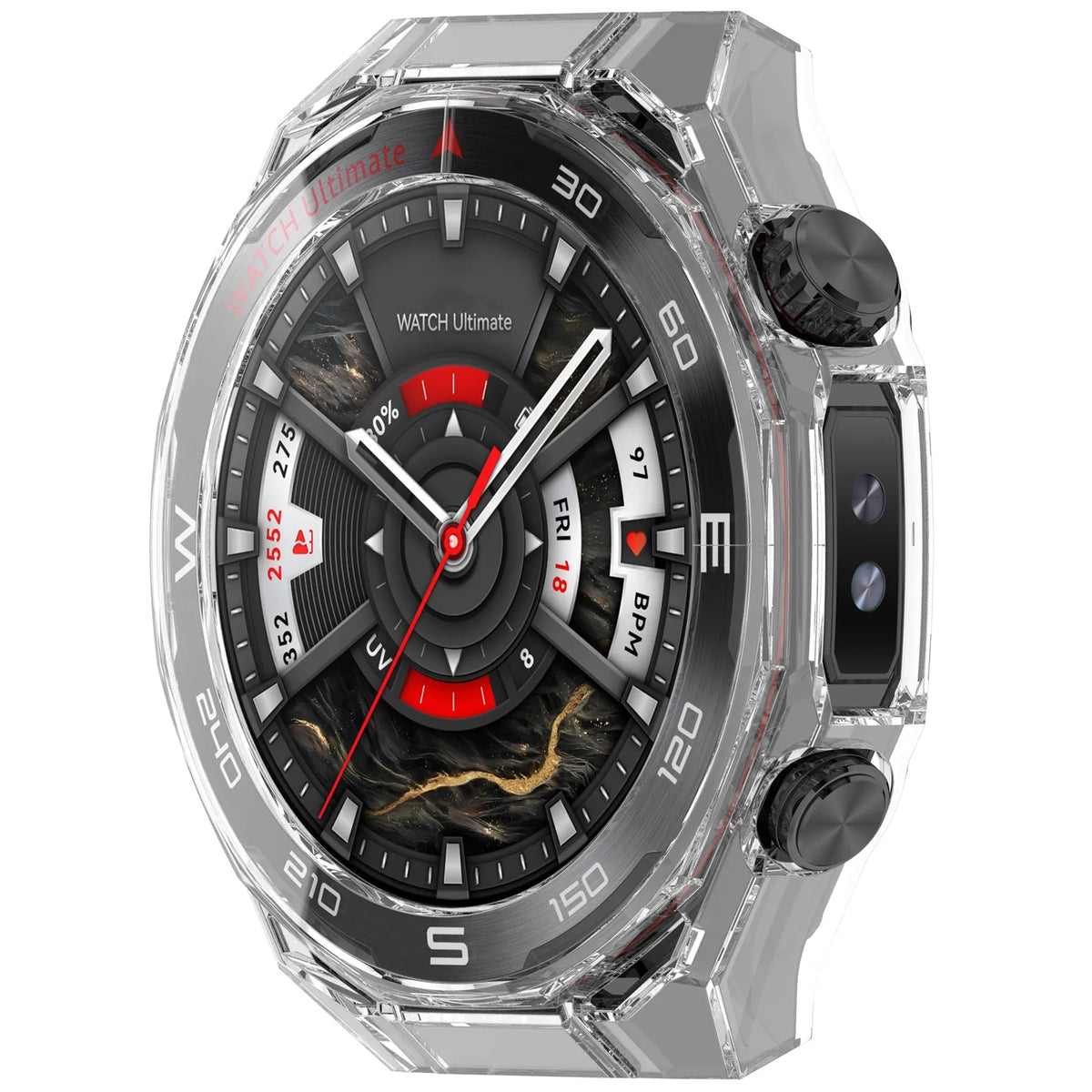 Huawei Watch Ultimate 2 PC-Hülle mit Glas (Transparent)
