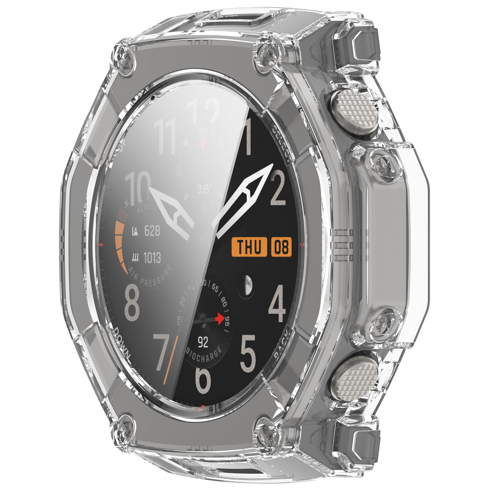 Amazfit T-Rex Ultra 2 PC Hülle mit Glas (Transparent)