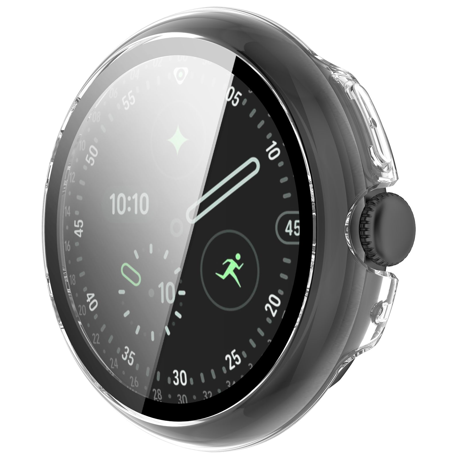 Google Pixel Watch 4 - 45mm Hard Case mit Glas (Transparent)