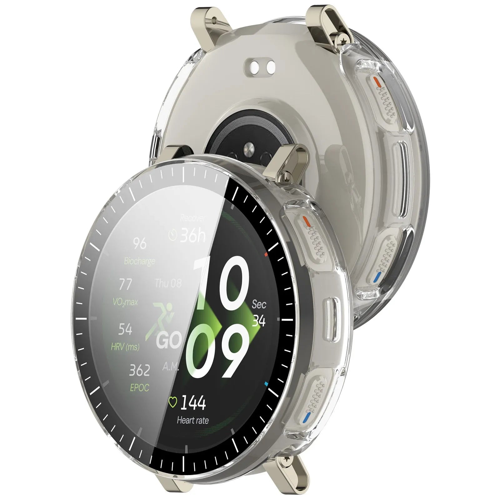 Amazfit Active 3 Premium PC Case with Glass (Transparent)