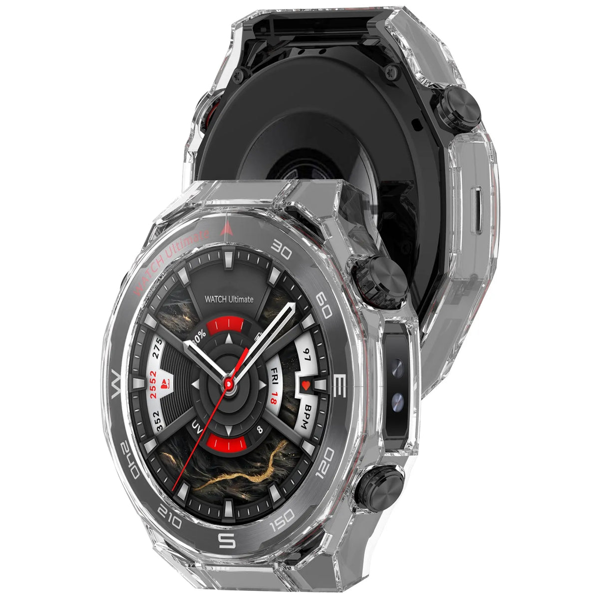 Huawei Watch Ultimate 2 PC-Hülle mit Glas (Transparent)