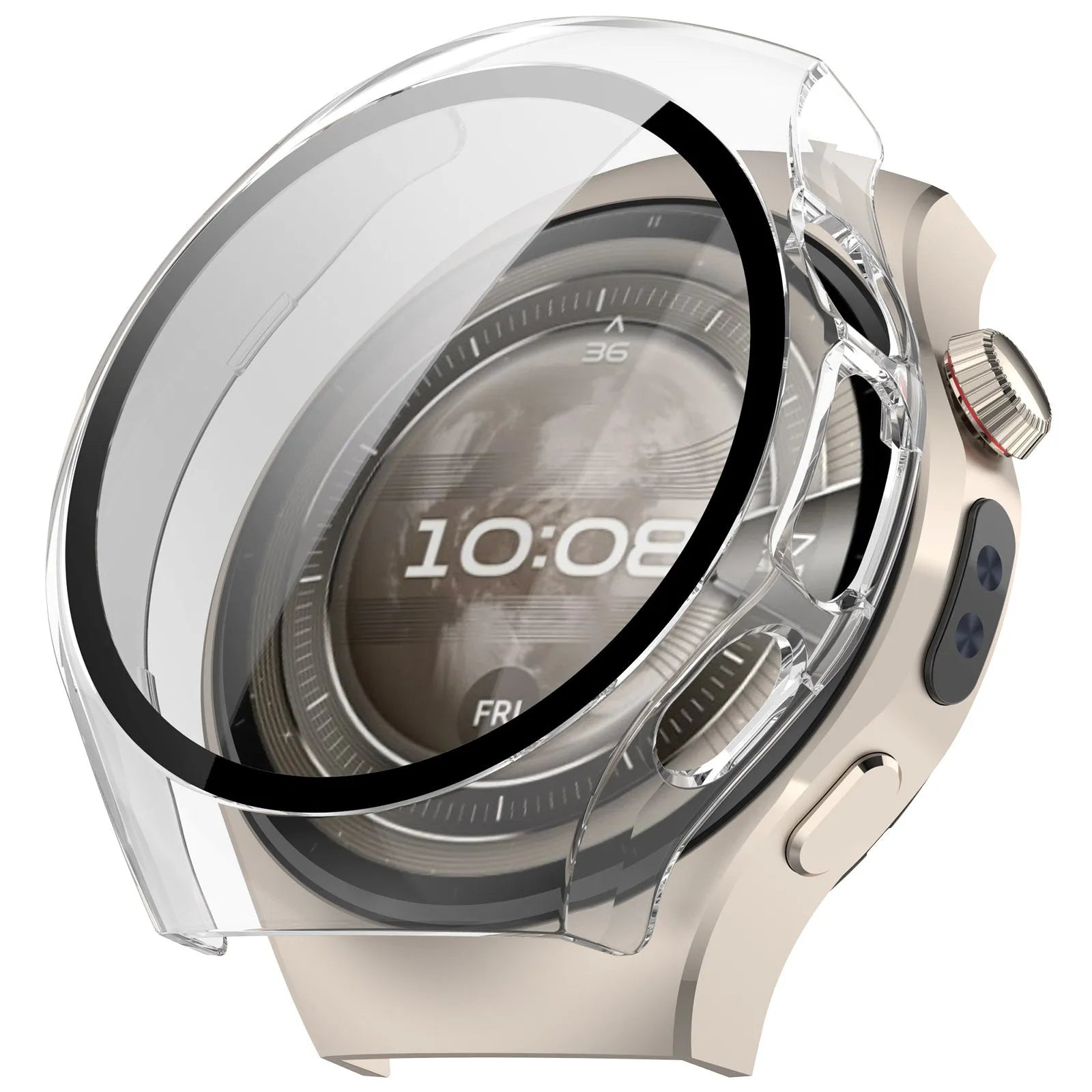 Huawei Watch 5 - 46mm Hard Case with Glass (Transparent)