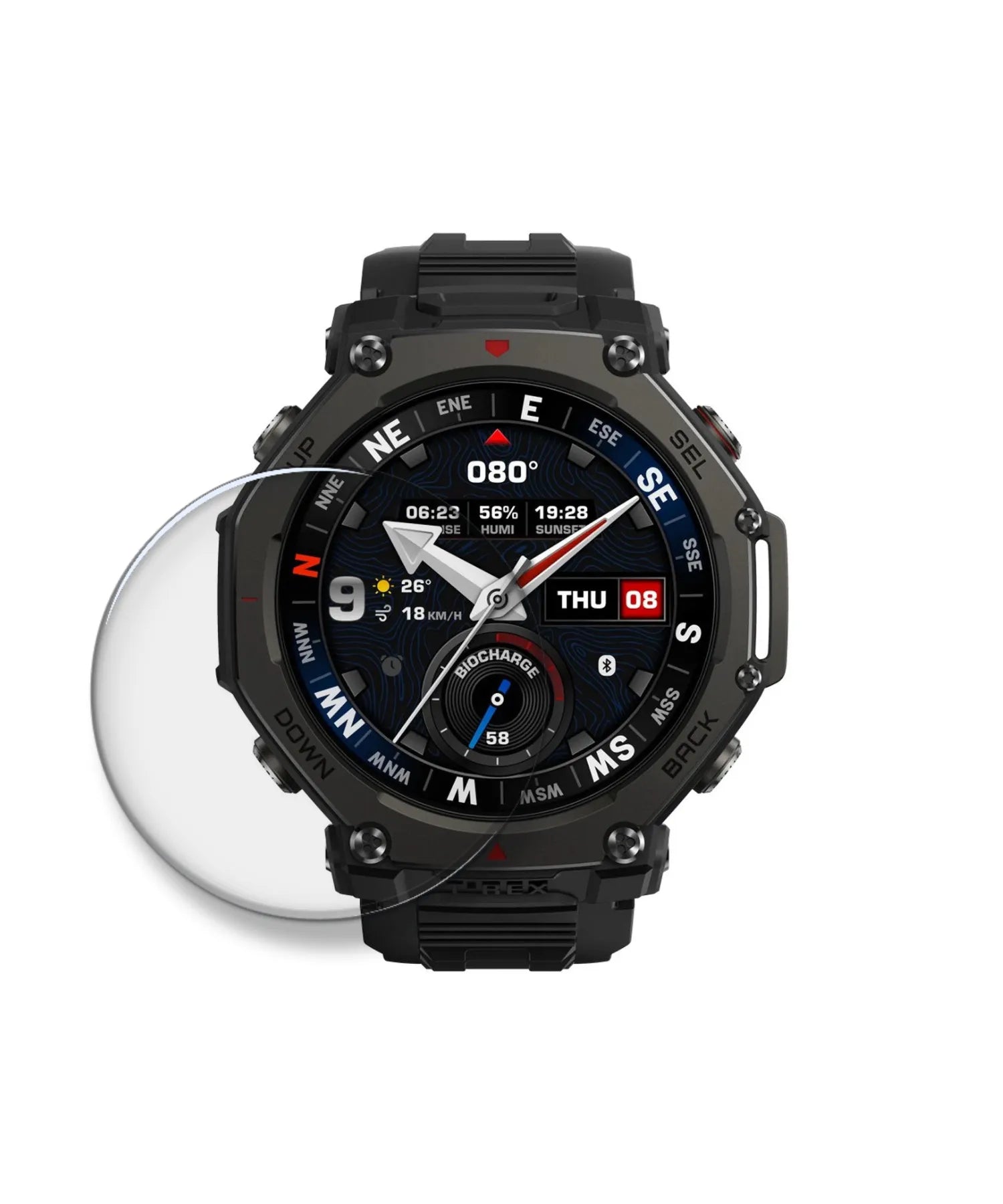 Amazfit T-Rex 3 Pro - 48mm Displayschutzfolie (Glas)