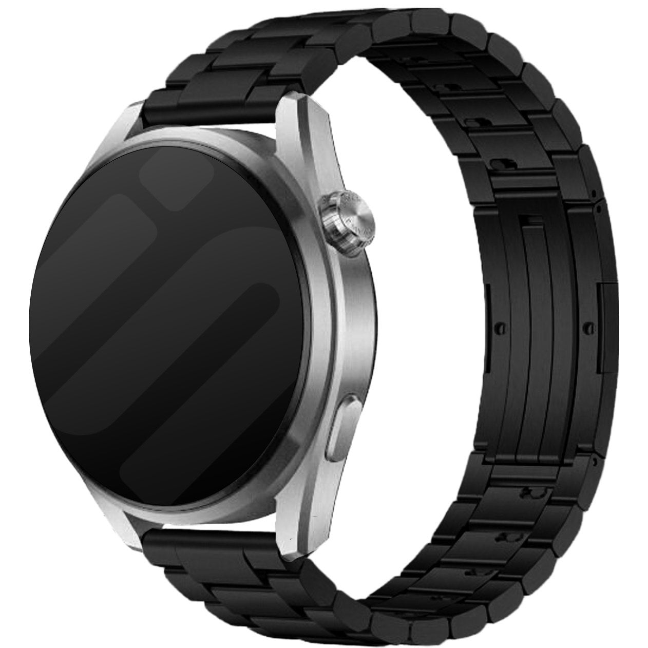 TicWatch 22mm 'One Push' Titanarmband (Schwarz)