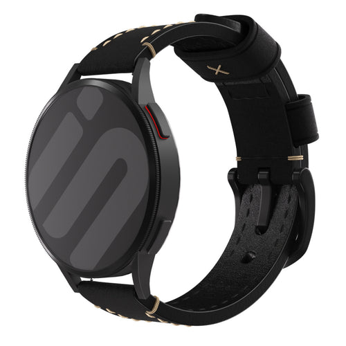 Withings Steel HR - 36mm Genuine Leather Strap (Black)