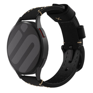 Withings ScanWatch Light echtes Lederarmband (Schwarz)