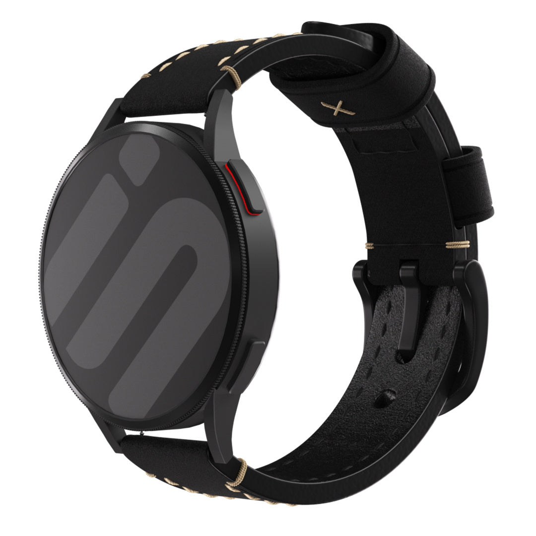 Withings ScanWatch Light Genuine Leather Strap (Black)