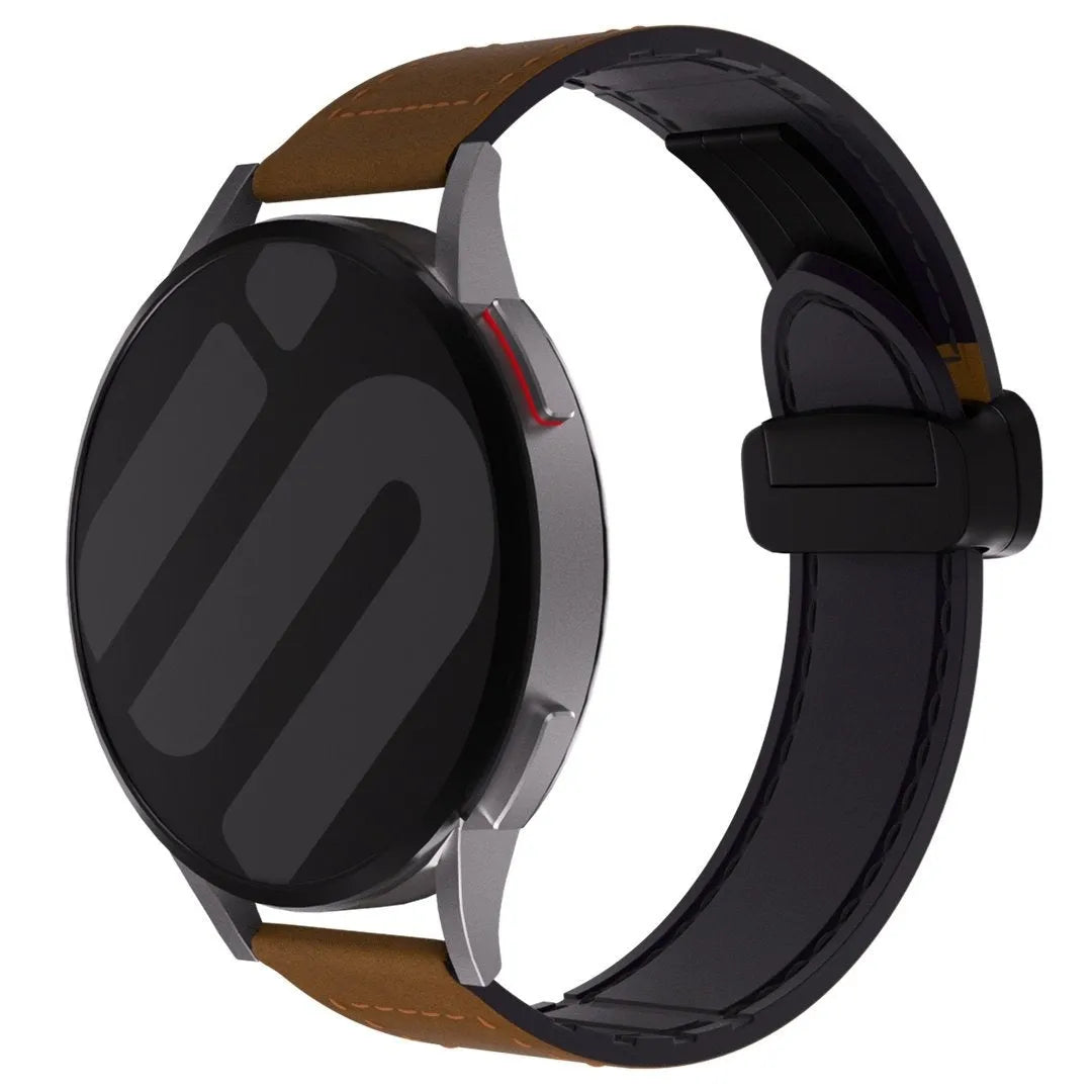 OnePlus Watch 3 Lederarmband mit D-Schnalle (Dunkelbraun)