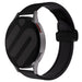 Samsung Galaxy Watch 3 45mm D-Schnalle Lederarmband (Schwarz)