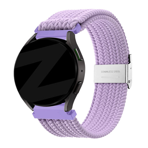Bandz Garmin Vivomove Luxe Woven Nylon Strap (Light Purple)