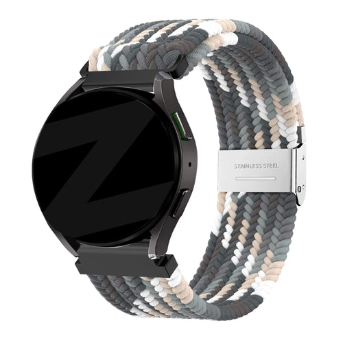 Bandz Garmin Vivoactive 3 Gewebtes Nylonarmband (Mandala Schwarz)