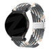 Bandz Actyve Smartwatch 20mm Gewebtes Nylonarmband (Mandala Schwarz)
