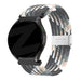 Bandz Garmin Vivomove Sport Gewebtes Nylonarmband (Mandala Schwarz)