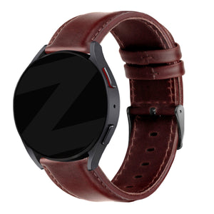 Bandz Huawei Watch GT 7 Pro Leather Strap 'Classic' (Dark Brown)