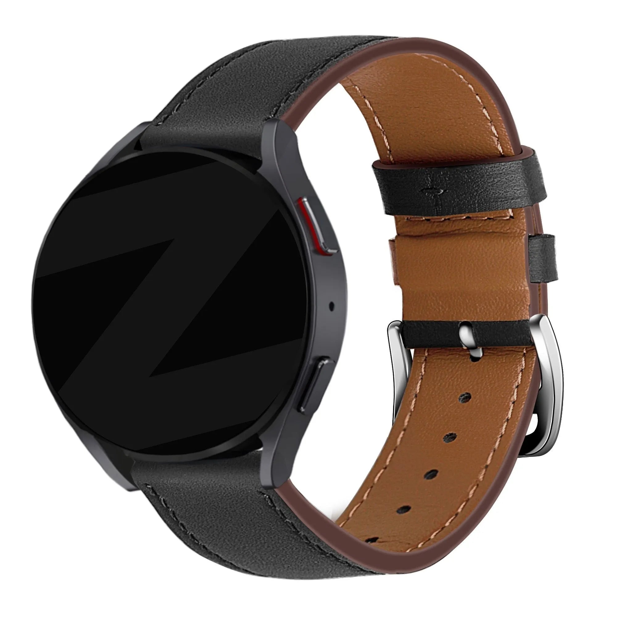 Bandz Suunto Vertical Lederarmband 'Deluxe' (Schwarz)