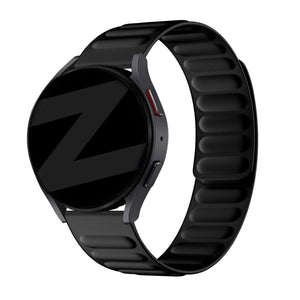 Bandz Amazfit Cheetah (Pro) magnetisches gewebtes Armband (Schwarz)