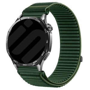 Huawei Watch GT 6 - 46mm Wave Nylonarmband (Dunkel Grün)