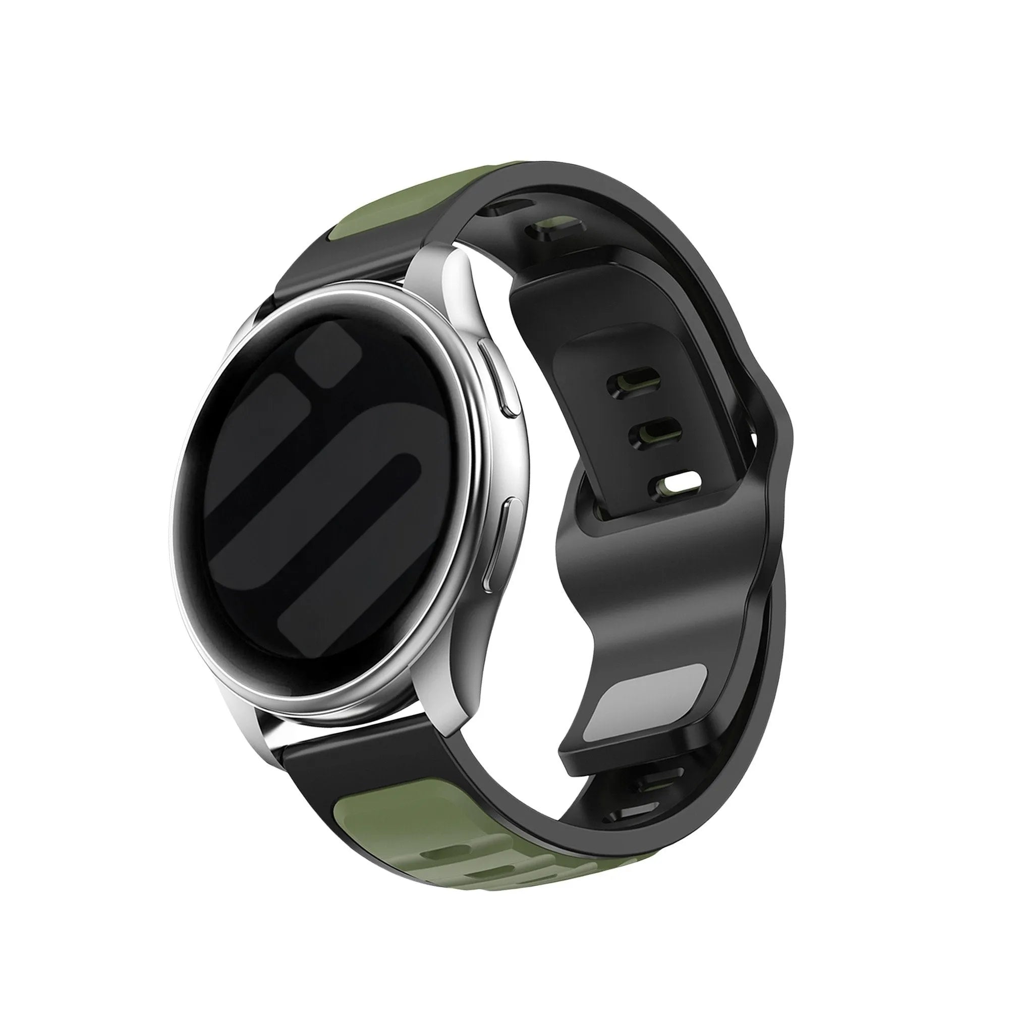 Gard Pro Health Smartwatch 2+ Outdoor Silikonarmband 'Duo' (Grün/Schwarz)