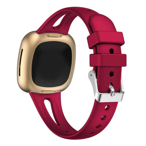 Silicone Strap 'Deluxe', on a watch, 3/4 front view