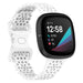 Fitbit Sense Silikonarmband mit Muster (Weiß)