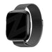 Bandz Fitbit Versa / Versa 2 Milanese Loop Armband (Schwarz)